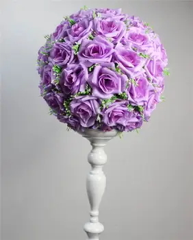 SPR Безплатна доставка 15 см. * 10 бр. сватбени целувки цвете топката вечерни decoraion арка път оловен цвете