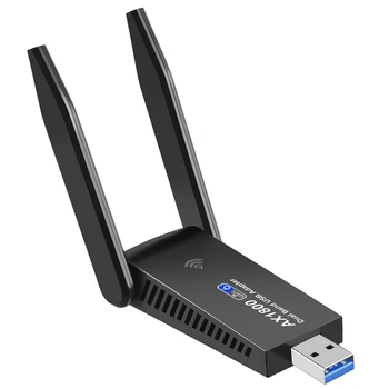  USB3.0 двухдиапазонная гигабитная безжична мрежова карта, 2,4 G/5,8 G Двухдиапазонная мрежова карта без водачи 1800 Mbps Wifi6, IEEE802.11Ax