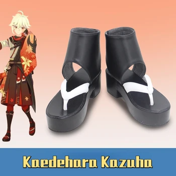  Аниме Игра Genshin Impact Нов Герой Каэдэхара Казуха Размер 35-50 Обувки за Cosplay по Поръчка