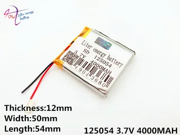  батерии 3,7 4000 ма 125054 литиево-полимерна батерия на MP3 MP4 навигационни инструменти, малки играчки