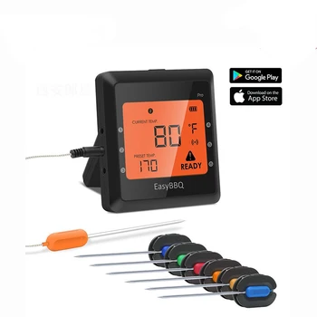  Безжична bluetooth Умен термометър за барбекю, Домашната кухня Bakingh Измерване на Температурата на Външния Термометър За Барбекю