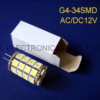  Високо качество на AC/DC12V G4 led светлина 12 led кристална лампа (безплатна доставка на 5 бр./лот)
