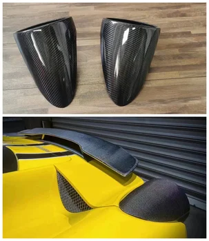  Висококачествена И Накладка На Капака На Фенера Задната Фенер От Настоящето Въглеродни Влакна За Ferrari 458