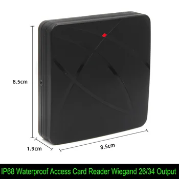  Водонепропусклив Безконтактен RFID ID EM Четец на карти за контрол на достъп Wiegand 26 34 125 khz 1356 Mhz