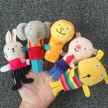  Външна търговия на Нов Стил на Животните Пальчиковые Кукли Карикатура Плюшени Пальчиковые кукли, Детски Играчки Подарък Кукла В момента е на разположение поколение