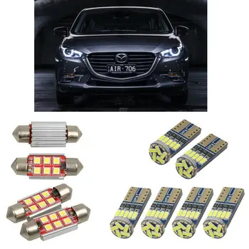  Вътрешна led автомобилни фарове За Mazda 3 bm bn хетчбек, седан седан лампи за автомобили Осветление за Регистрационен номер 6 бр.