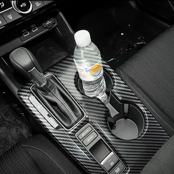 За Honda Civic 11th MK11 2022 2023 Скоростна Кутия Управление на Позицията на Съоръжения Панел От Въглеродни Влакна Чаша За Вода Панел ABS Автомобилни Аксесоари