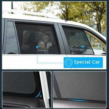  За Lexus LX570 Аксесоари 2015 2016 2017 2018 2019 Магнитна Автомобилна Врата UV Защита Козирка Мрежест Щит Странично Прозорец Слънцезащитен Блок