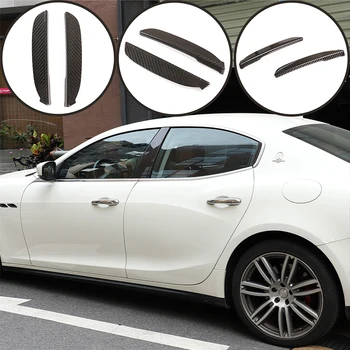  За Maserati Ghibli 2014-2021 2 бр. Детайли на екстериора На Този Въглеродни влакна, Дръжки на C-Образни Декоративни Стикери, Аксесоари за Автомобили