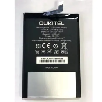  за Oukitel K3 6080 ма Голям Капацитет Литиево-йонна Висококачествен Взаимозаменяеми Батерия Автентичен професионален мобилен телефон