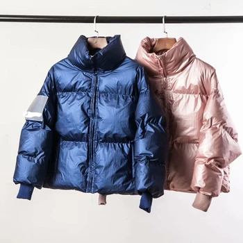  зимата утолщенное късо палто хлебная облекло 2020 ново корейското палто с яка сгъстено топли памучни тенденция паркове палто
