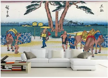 Изработена по поръчка стенопис 3d стенни картини на стената Японски Укие-ъ Пасторальный Герой Конете Отбор начало декор снимка тапети за хола