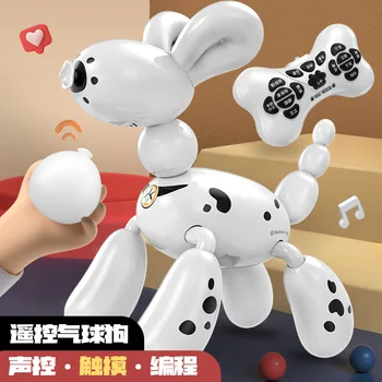  Интелигентна радиоуправляемая машина балон куче детска играчка куче програмиране трик е-пъзел момче гласова активен детски робот d