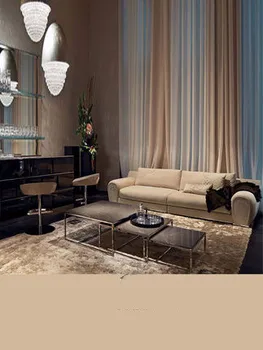  Италианска лека луксозна вила разход на дивана за четирима души директен вградени диван за трима души модерен диван за няколко души
