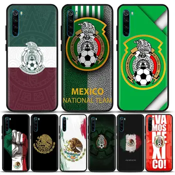  Калъф Funda за Redmi 6 6A 7 7A 8 8A 9 9А 9В 9T 10 10В K40 K40S K50 Pro Plus, игри за носене, чанта за носене с емблемата на мексиканския флаг