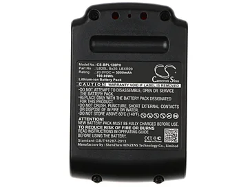  Камерън Китайско LB20 LBX20 LBXR20 Батерия за Black & Decker BDCDMT120 CHH2220 LCS120 LDX120C LDX120SB LGC120 5000 mah