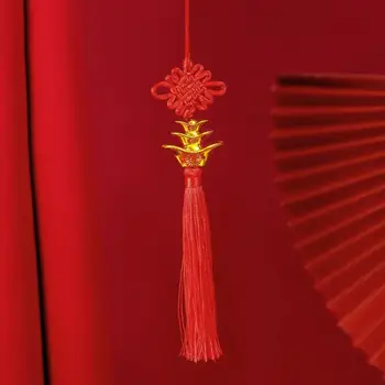 Китайските Четката Възел Анти-избледняване Лесен нова година Начало Декор Фенер Четката Възел Мек Китайски Възел Украшение за Кола