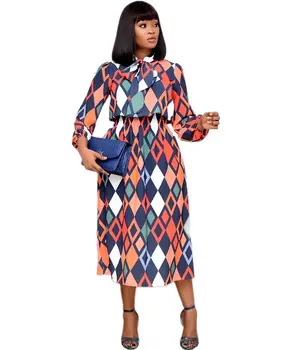  Летни Африкански Рокли за Жени 2020 Новини Мода Роба, Дълга Рокля Цветен Принт Базен Vestidos Дашики Вечерни Африканска Облекло