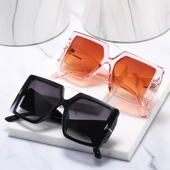  Моден Тренд Т-образни Рамки Унисекс Слънчеви Очила 2021 Дизайнерски Очила Уличен Стил Диви Нюанси