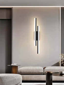  Модерен Прост Led монтиран на стената лампа, дължина ивица светлина 50 см, 90-260 В, Нощно шкафче за спалня, Фоново декорация за всекидневната, Хотелска техника