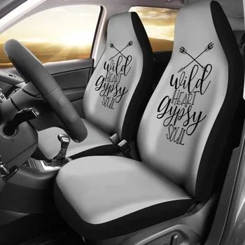  Невероятни Калъфи за автомобилни седалки Wild Heart Цигански Soul Комплект от 2 Универсални Защитни покривала за Предните седалки