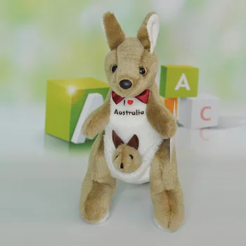  нов прием на около 25 см обичам Австралия кенгуруто плюшен играчка мека кукла е детска играчка, подарък за рожден ден b0385