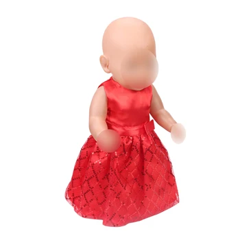  Облекло за кукли, вечерна рокля в различни стилове, подходящи за кукли-бебета 43 см и кукли-момичета от 18 инча, аксесоари за дрехи f396-f399
