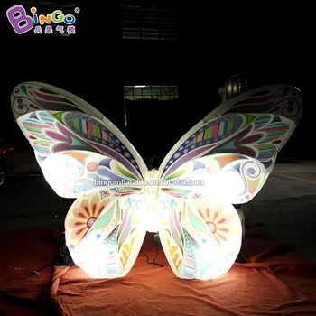  Подгонянная пеперуда 2.3кс2 метър раздувная/раздувная осветява нагоре пеперуда/играчка пеперуда осветление LED раздувную