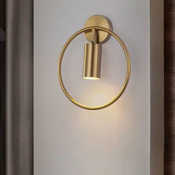  Постмодернистский Стил LED монтиран на стената Лампа, Лампа, Нощно Шкафче За Спалня Преминаване Стенни Осветление