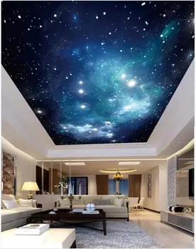  Потребителски фотообои 3d таван тапети HD звездното небе голяма картина за детска стая зенит великолепна фреска тапети начало декор