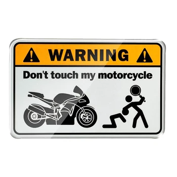  Предупреждение Не пипайте Моя Мотоциклет Етикети на резервоар на Мотоциклет Етикети, Декоративни Аксесоари, Водоустойчиви Предпазват от Къпане в