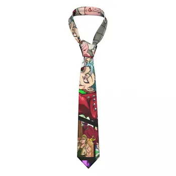  Седемте Смъртни Гряха на Мъжки Вратовръзки Ежедневни Полиестер 8 см Класическа Вратовръзка за Мъжете Ежедневни Облекла Вратовръзка Бизнес