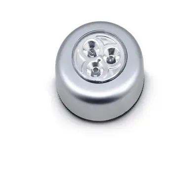  Сензорен Лампа Мини Безжична 3LED, захранван с батерии, Лампа за течаща вода, Шкаф, Гардероб, Авто нощна светлина
