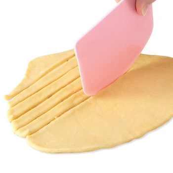  Сладкарница нож пластмасова гребло допълнителен хранително-вкусовата полипропилен розово нож за печене на сладкиши и тост торта крем тесто, сладкарски изделия силиконова лопатка