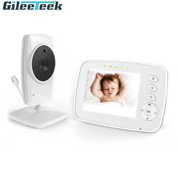  Следи бебето 2.4ghz Цифрова Безжична следи бебето 3.2-инчов LCD екран 2-лентов Аудио Разговор Камера за Нощно Виждане за видео наблюдение