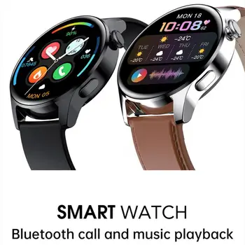  Смарт Часовници Bluetooth Покана Мъжки Напълно Сензорни Спортни Фитнес Часовник е Водоустойчив Смарт Часовник С Метална Каишка За Сърдечен Ритъм Android и IOS