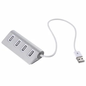  Спецификацията за USB-Хъб С 4 Порта USB 2.0 Порт Преносим OTG Алуминиев USB Сплитер Кабел за Macbook Air, Таблет PC
