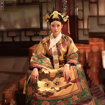  Хуафэй Принцеса Хуа Елегантен Костюм с Бродерия Телевизионна пиеса Легендата за Костюм на династията Цин Чжэньхуань